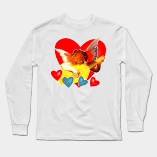 little angel playing guitar Long Sleeve T-Shirt